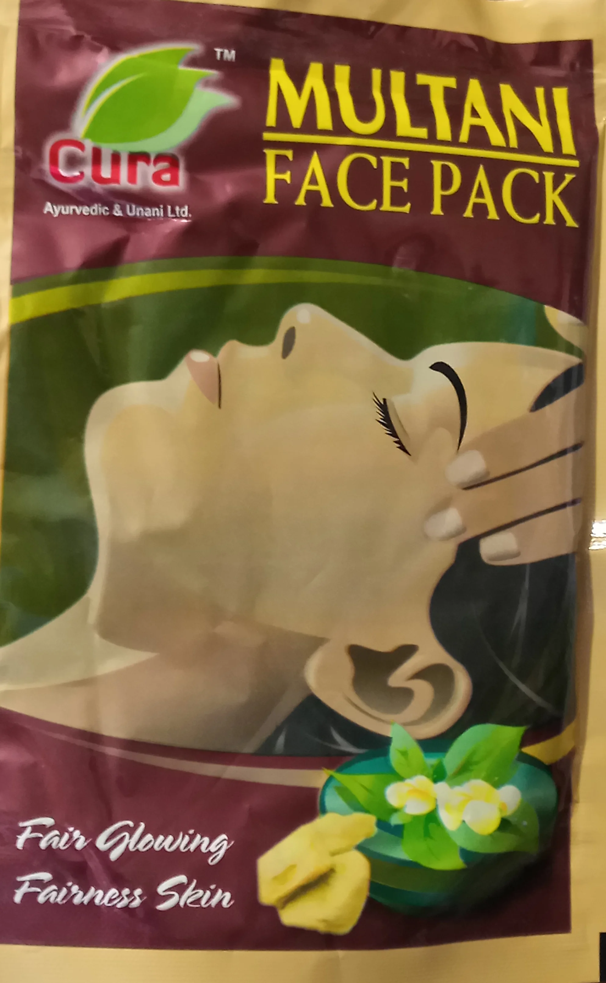 Multani Face Pack 100 gm Cura Ayurvedic best buy